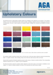 AGA Upholstery colours