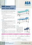 AGA MRI Patient transport tables with fixed height