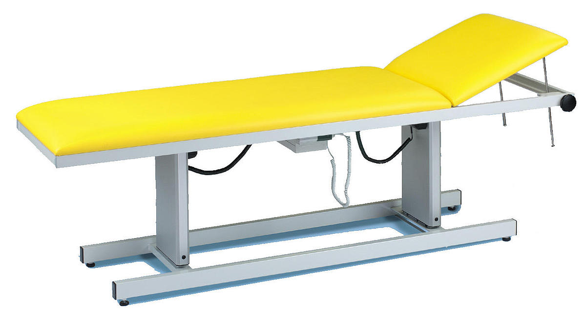 Table d'examen AGA-DUO-LIFT H-U 1065/EE 850 avec housse jaune